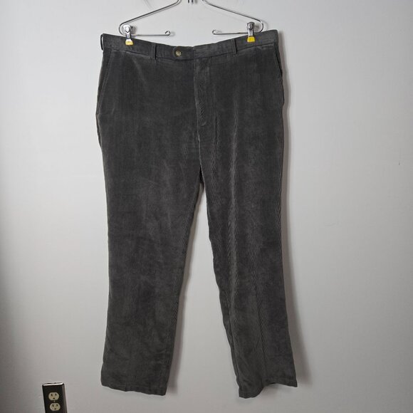 Pater Millar Men's Size 40 Soft Corduroy Smoke Gray 5 Pocket Performance Pants - Picture 1 of 12